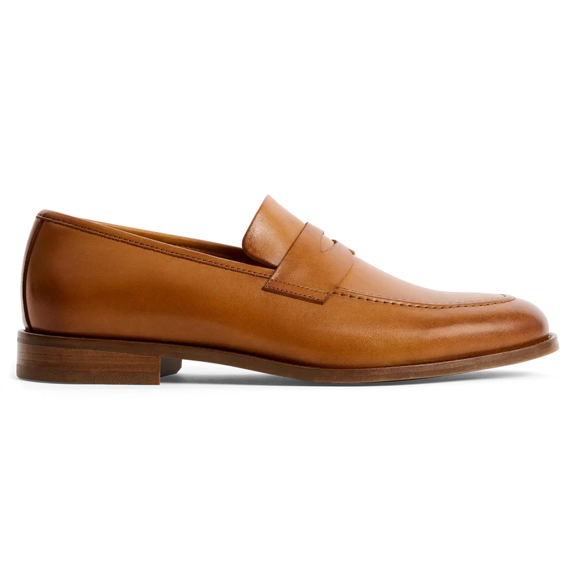 The Duke in Honey tan full-grain leather Lateral View