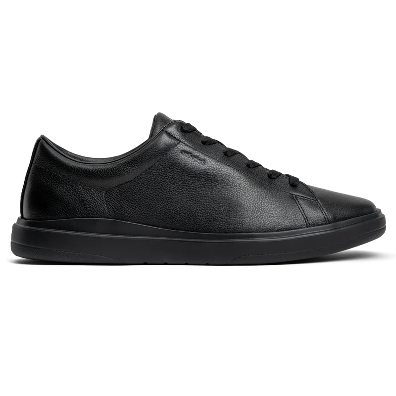The Low-Top in Obsidian pebbled leather Lateral View