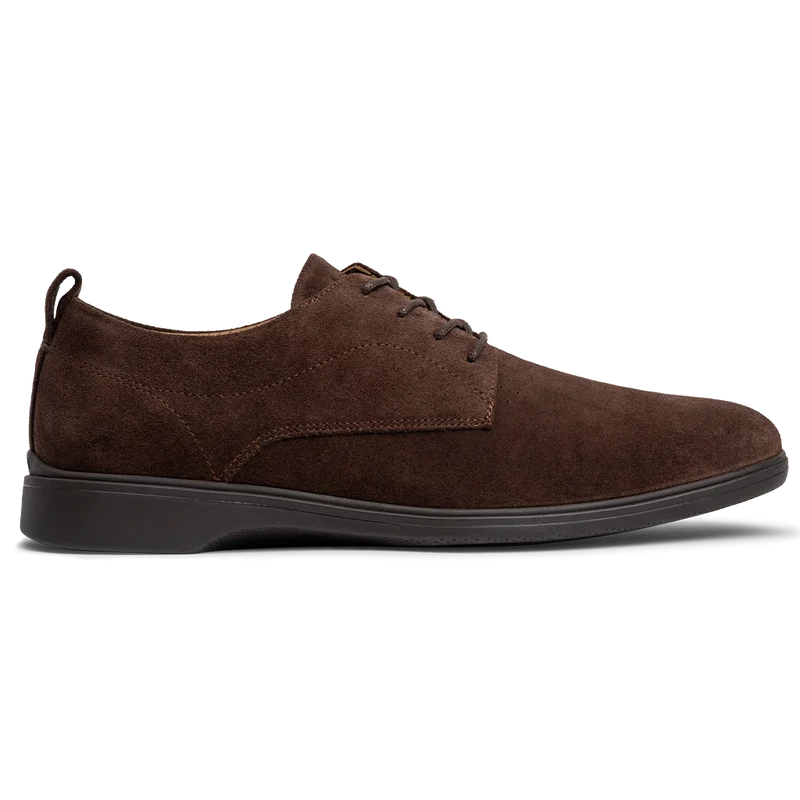 OG Walnut dark brown suede lateral angle