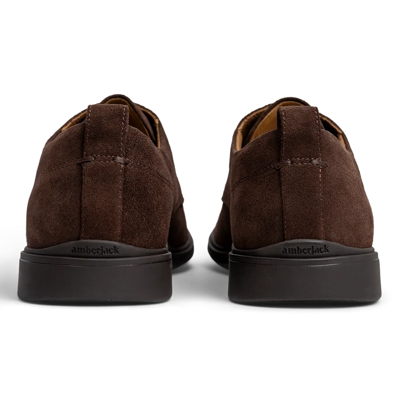 OG Walnut dark brown suede back angle