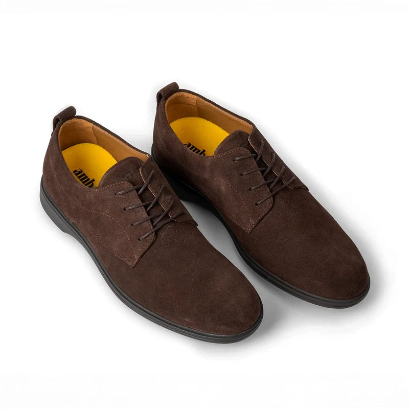 OG Walnut dark brown suede 3/4 angle
