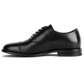 The Regent Obsidian black full-grain leather by Amberjack - Medial View