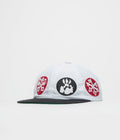 The Trilogy Tapes 4 Marks Cap in White and Black / Green