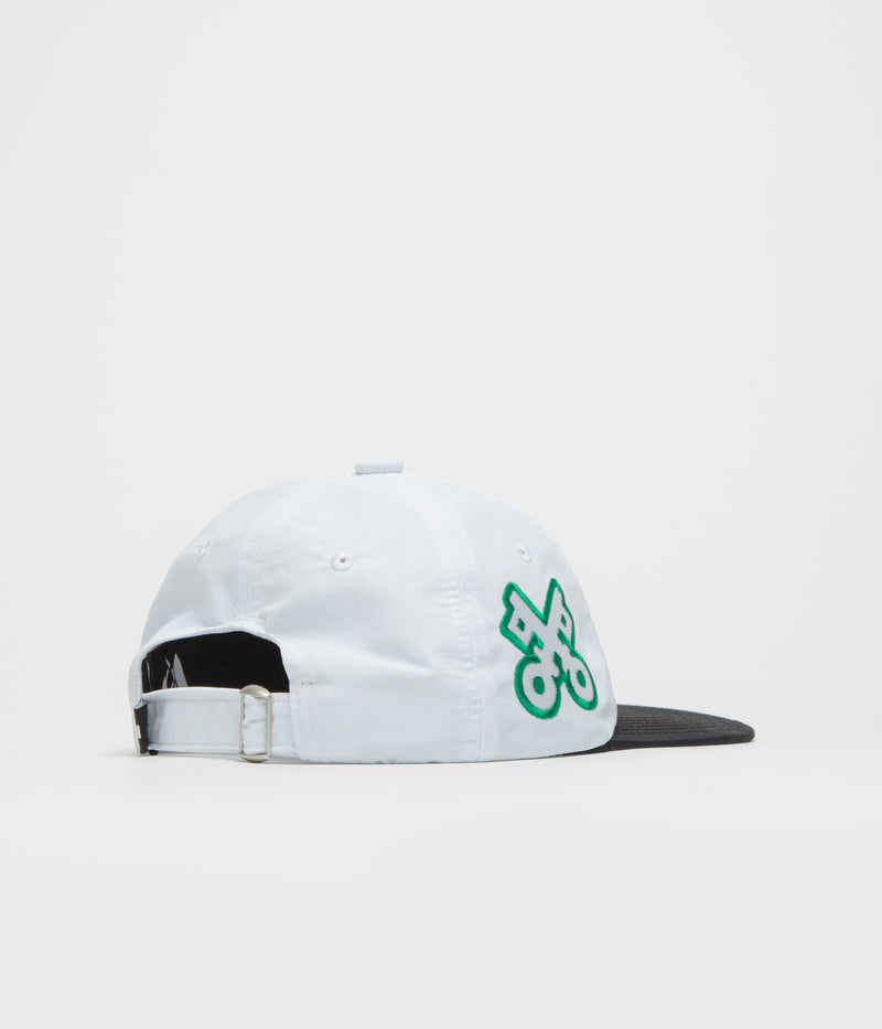 The Trilogy Tapes 4 Marks Cap in White and Black / Green