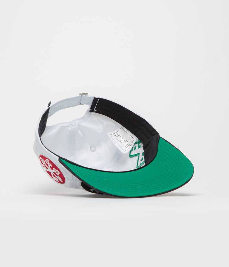 The Trilogy Tapes 4 Marks Cap in White and Black / Green