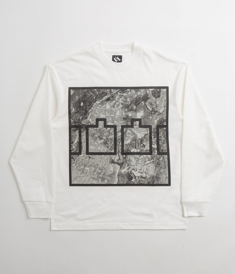 The Trilogy Tapes Block Ice Long Sleeve T-Shirt in White
