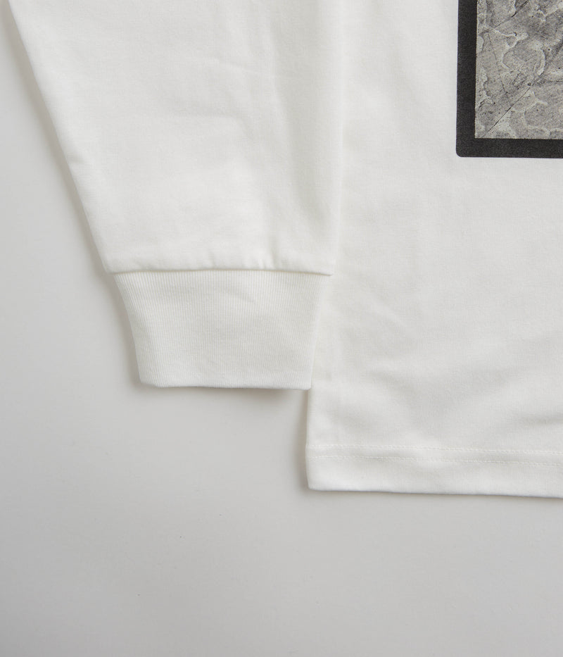 The Trilogy Tapes Block Ice Long Sleeve T-Shirt in White