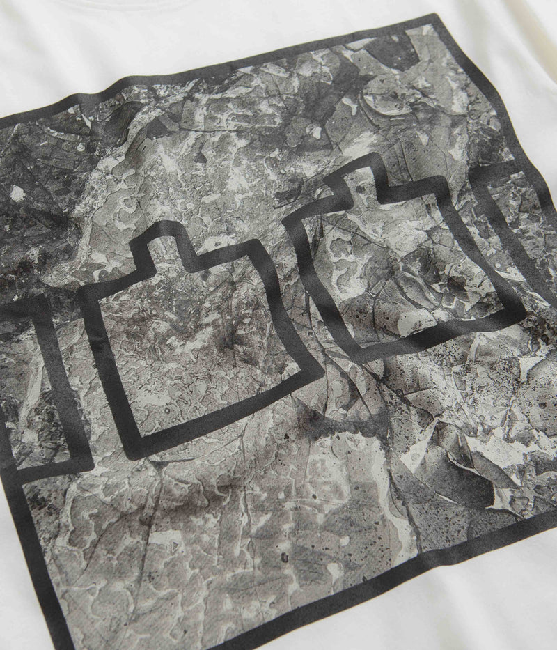The Trilogy Tapes Block Ice Long Sleeve T-Shirt in White