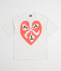 The Trilogy Tapes Heart T-Shirt in White