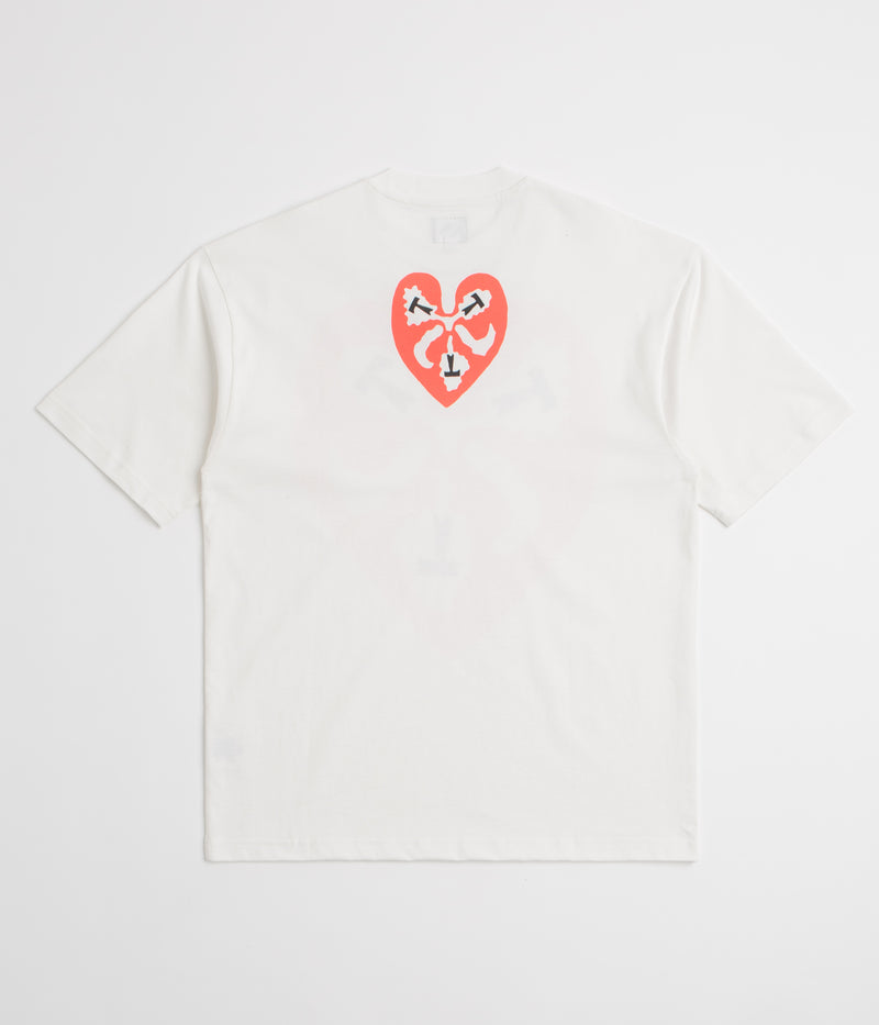 The Trilogy Tapes Heart T-Shirt in White
