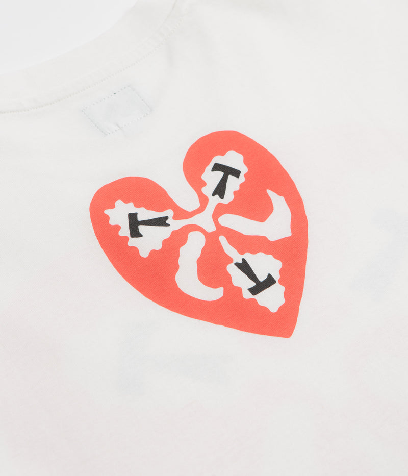 The Trilogy Tapes Heart T-Shirt in White