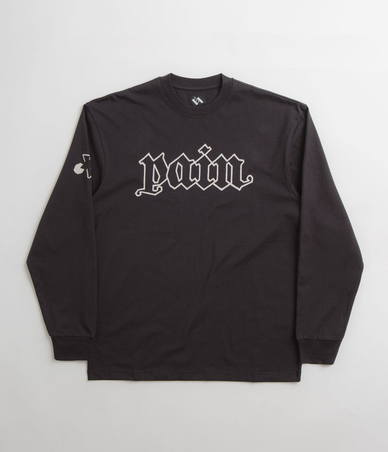 The Trilogy Tapes Pain Long Sleeve T-Shirt in Black