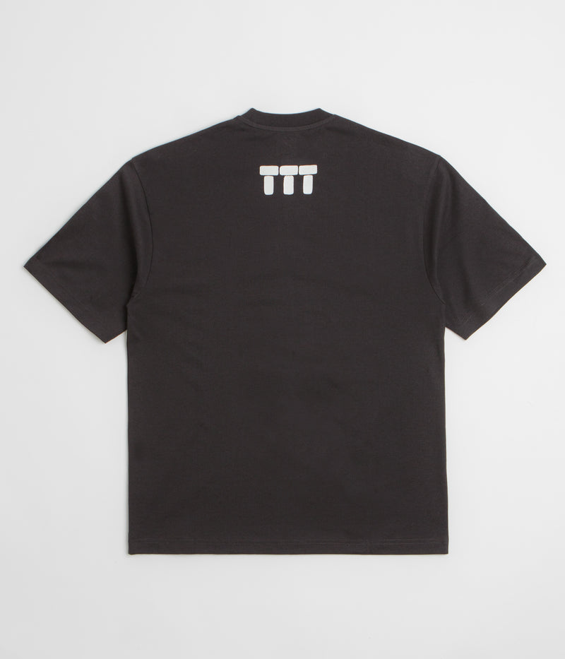 The Trilogy Tapes Tetris Teeth T-Shirt in Black and Glow In The Dark