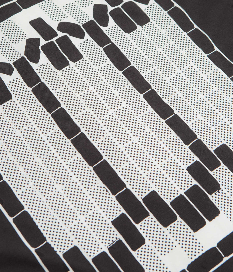 The Trilogy Tapes Tetris Teeth T-Shirt in Black and Glow In The Dark