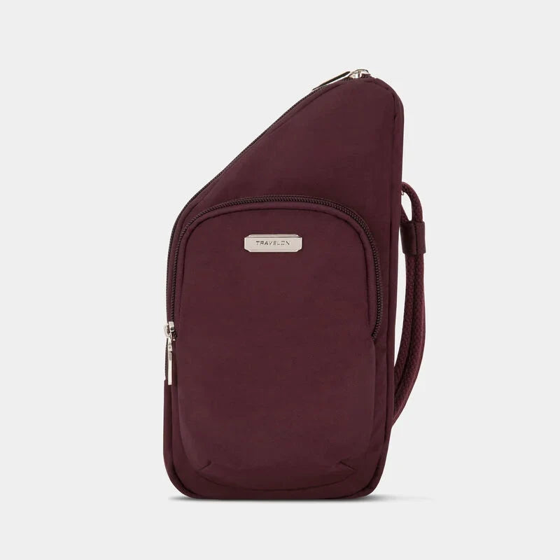 Travelon Anti-Theft Essentials Mini Asymmetric Crossbody - Bordeaux