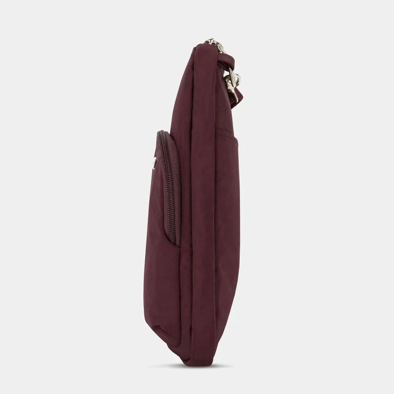 Travelon Anti-Theft Essentials Mini Asymmetric Crossbody - Bordeaux