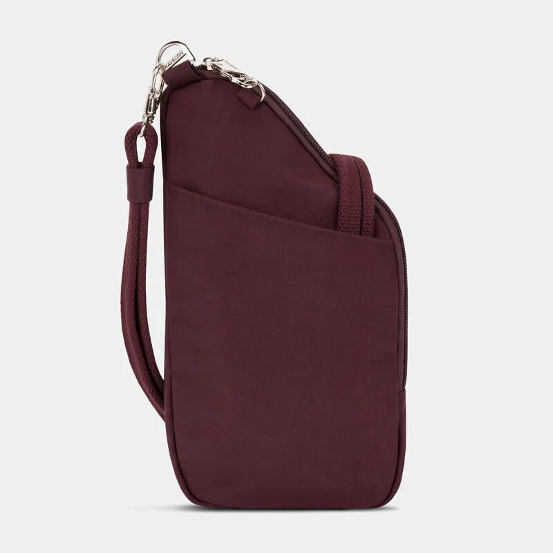 Travelon Anti-Theft Essentials Mini Asymmetric Crossbody - Bordeaux