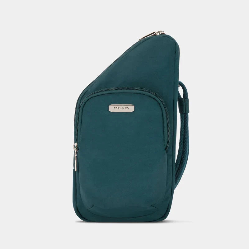 Travelon Anti-Theft Essentials Mini Asymmetric Crossbody - Peacock