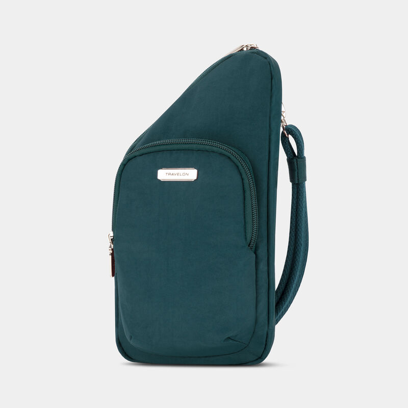 Travelon Anti-Theft Essentials Mini Asymmetric Crossbody - Peacock
