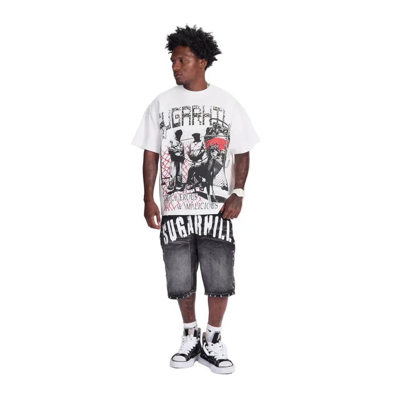 "TREACHEROUS" T-SHIRT (WHITE)