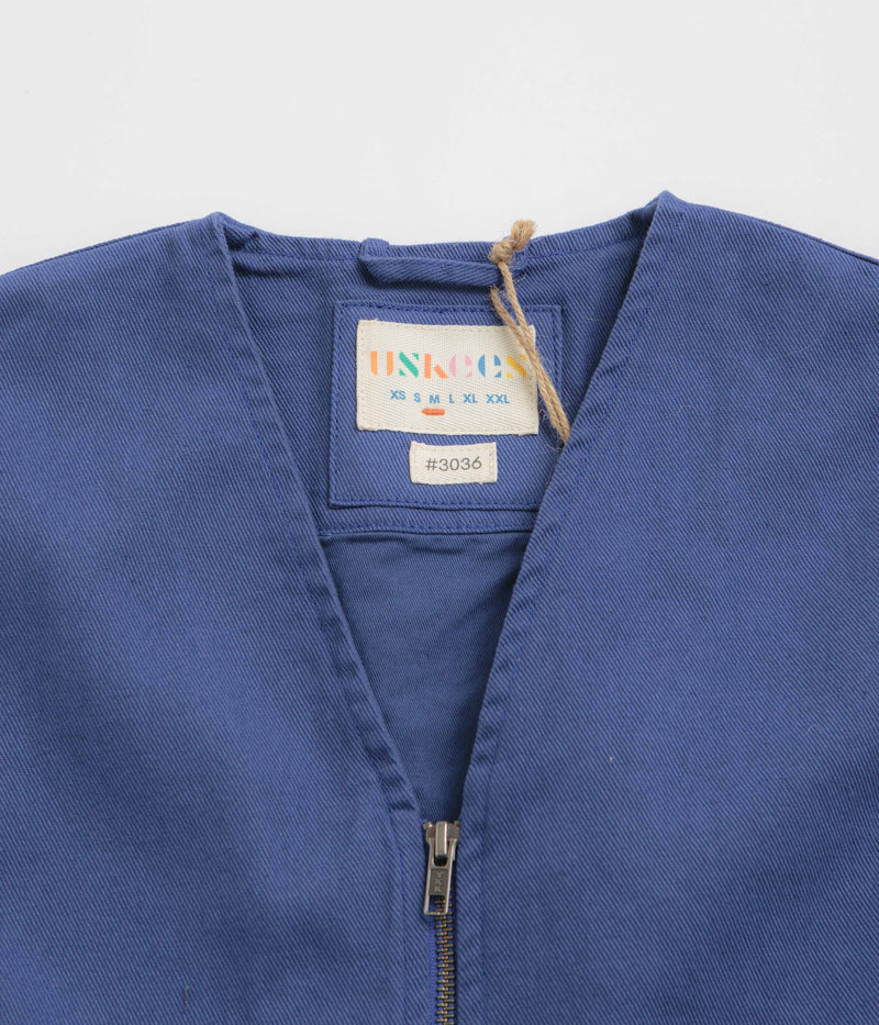 Uskees 3036 Drill Zip-Up Vest in Ultra Blue