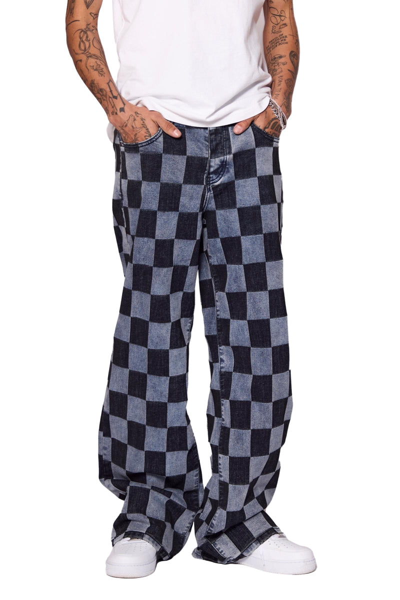 Valabasas "CHESS"  BAGGY DENIM JEAN