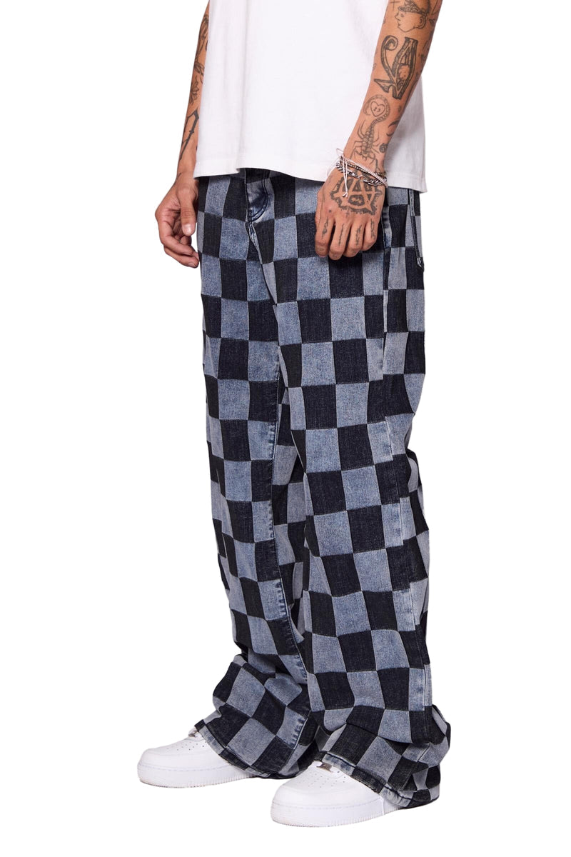 Valabasas "CHESS"  BAGGY DENIM JEAN