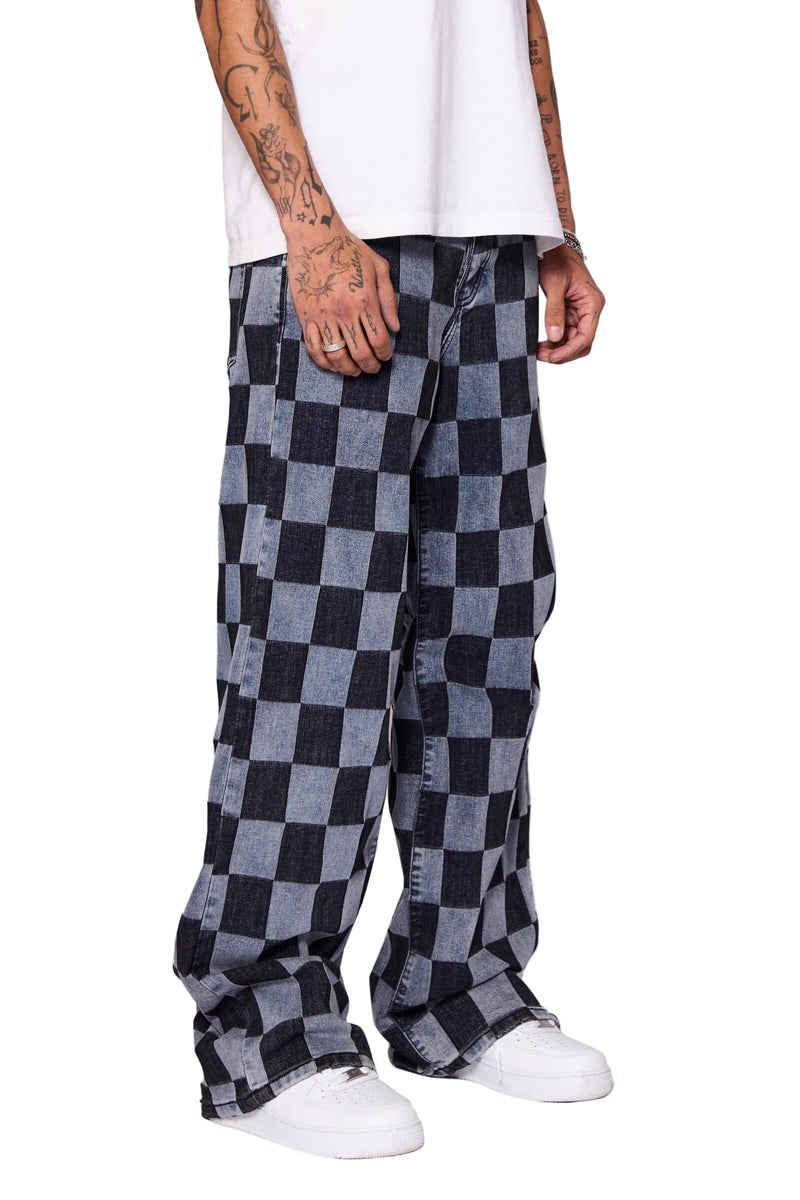 Valabasas "CHESS"  BAGGY DENIM JEAN
