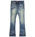 Valabasas 28 / BLUE WASH "DRIFTWOOD" STACKED JEAN