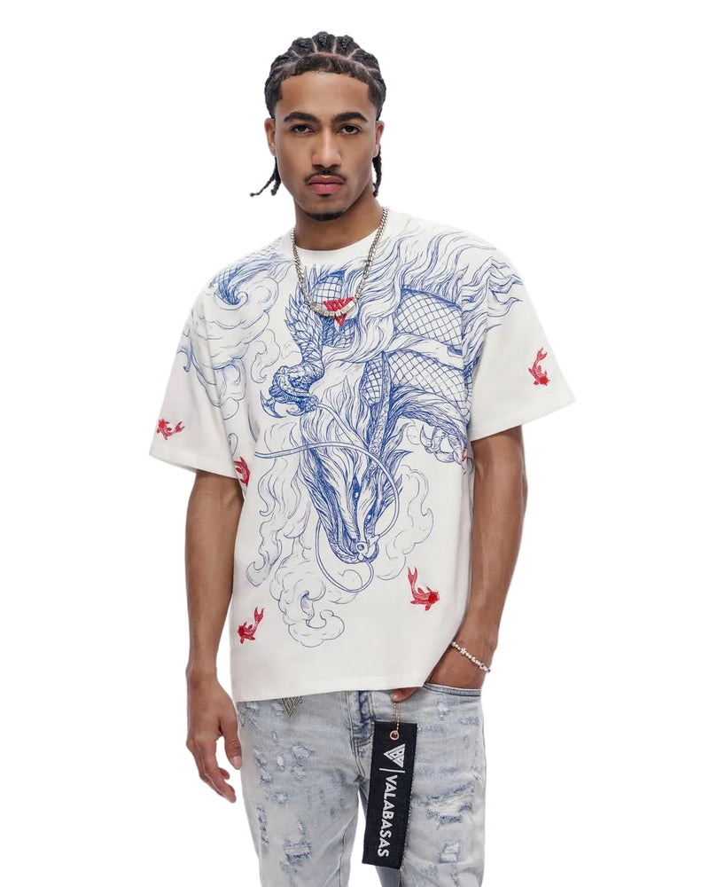 Front View of the Valabasas "MYTHIC FLOW" TEE