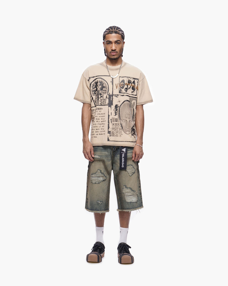 Valabasas "REVOLT" BAGGY DENIM SHORTS
