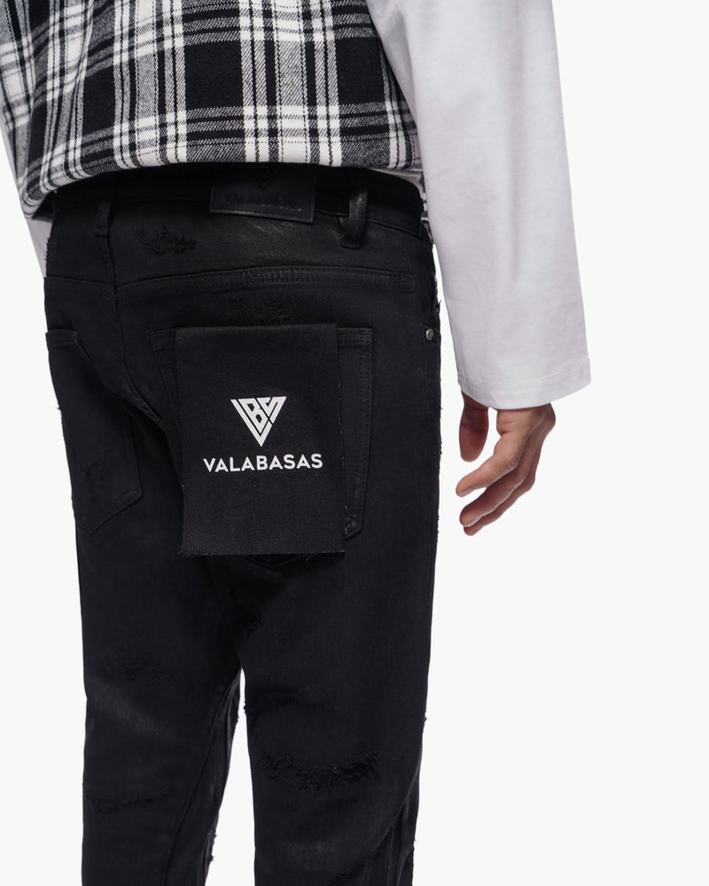 Valabasas "TRANCE" STACKED WAXED DENIM