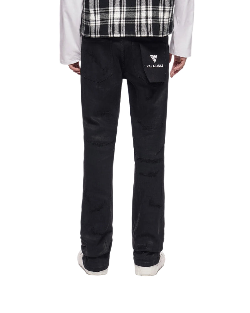 Valabasas "TRANCE" STACKED WAXED DENIM