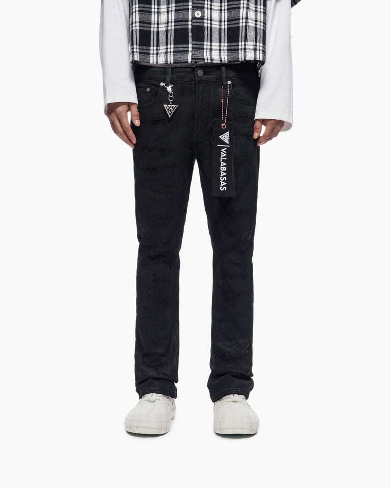 Valabasas "TRANCE" STACKED WAXED DENIM