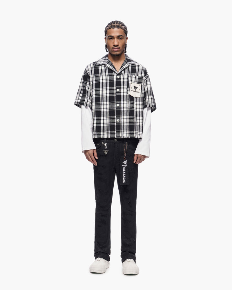 Valabasas "TRANCE" STACKED WAXED DENIM