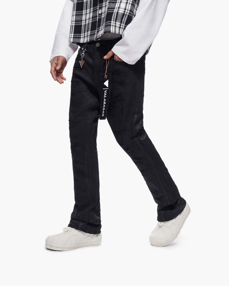 Valabasas "TRANCE" STACKED WAXED DENIM