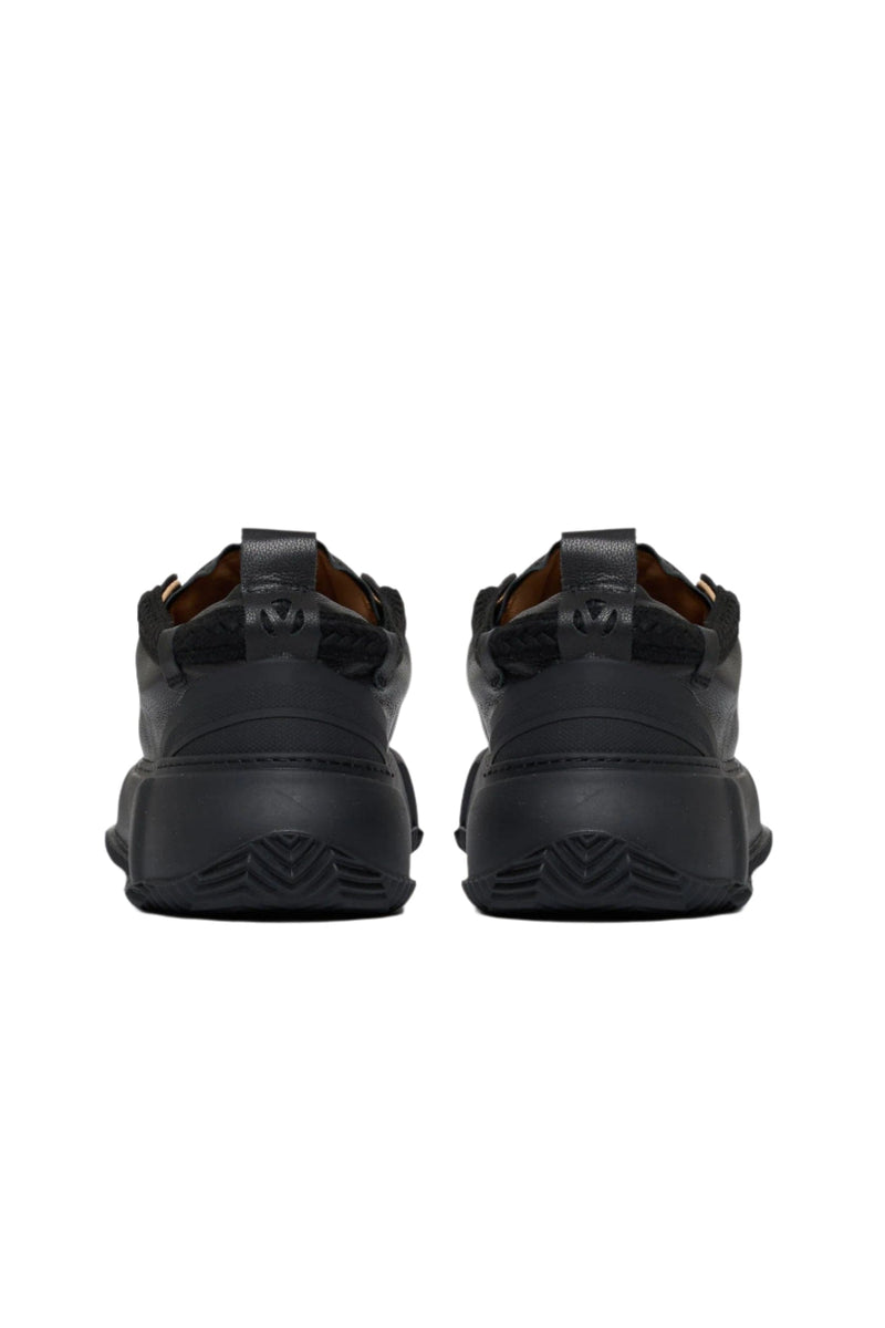 Valabasas "VISION" BLACK LEATHER LOW TOP SHOES