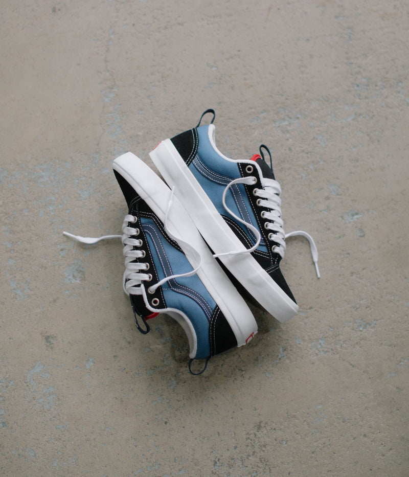 Vans Skate Old Skool 36+ Shoes in Black and STV Navy
