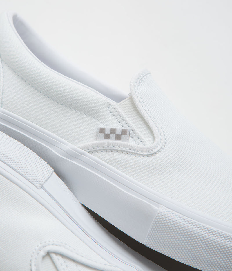 Vans Skate Slip-On Shoes in True White