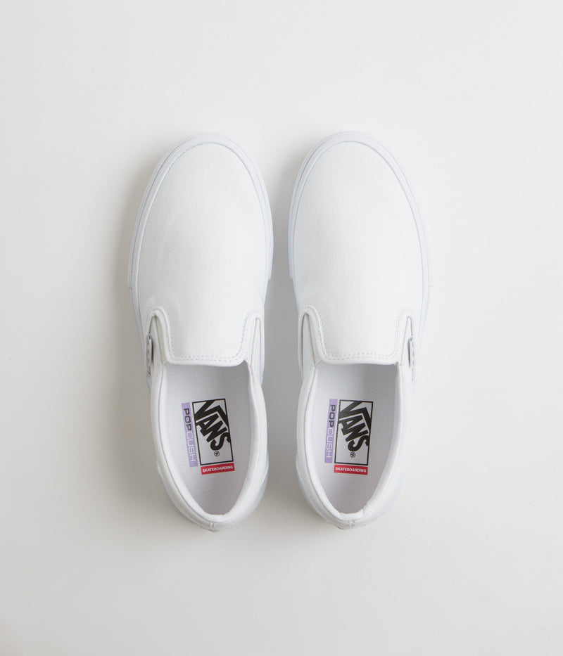 Vans Skate Slip-On Shoes in True White
