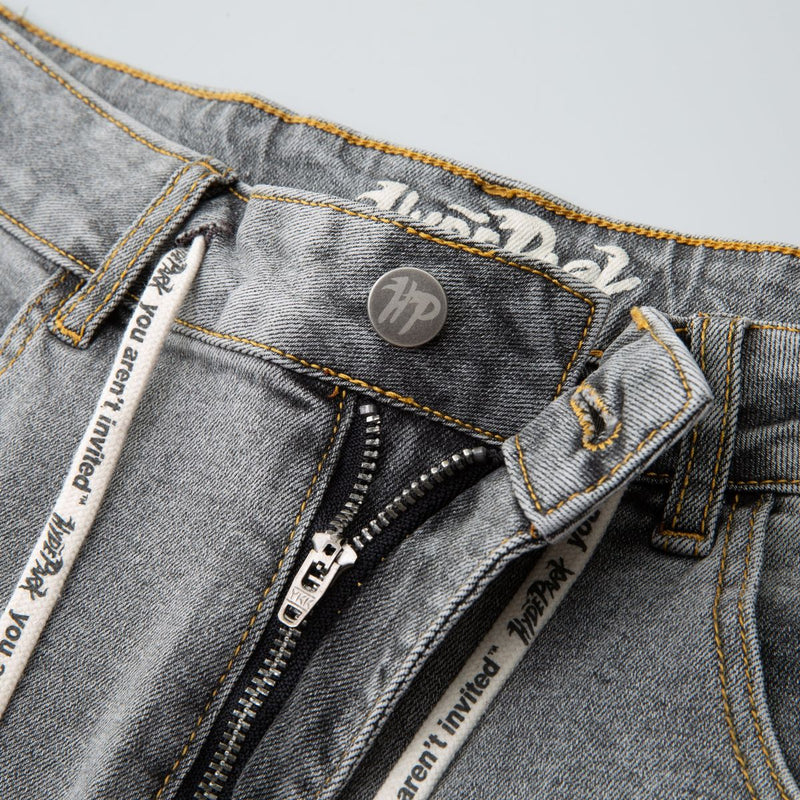 Velocity Cargo Denim Short - Grey
