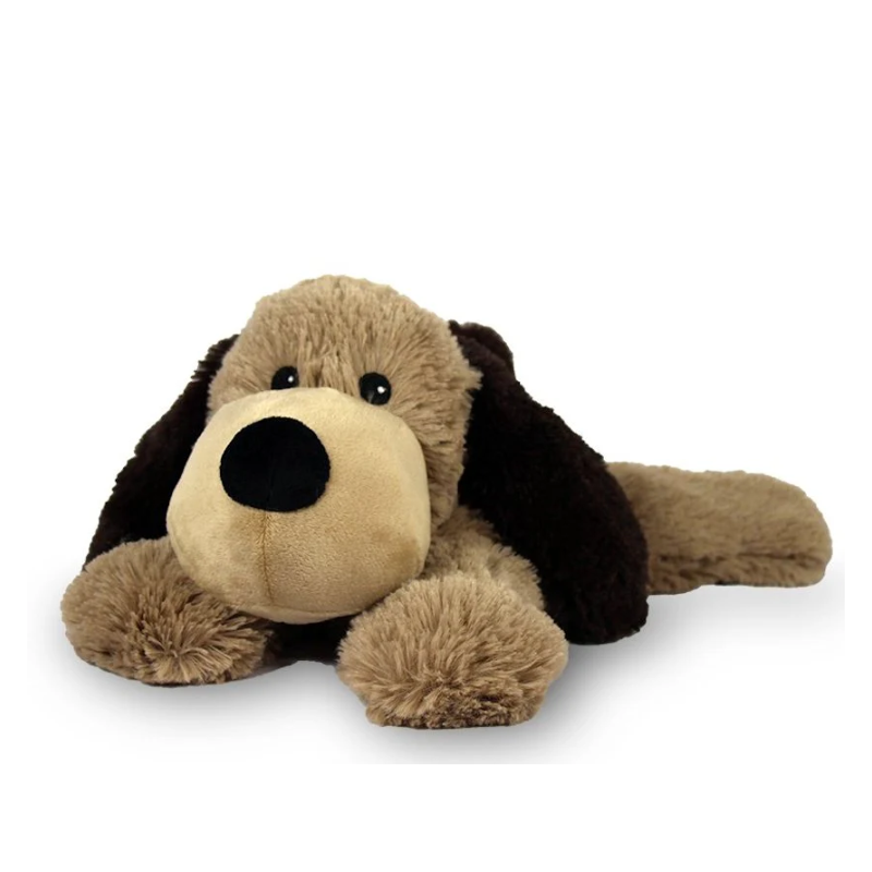 Warmies Plush Dog - Brown/Black
