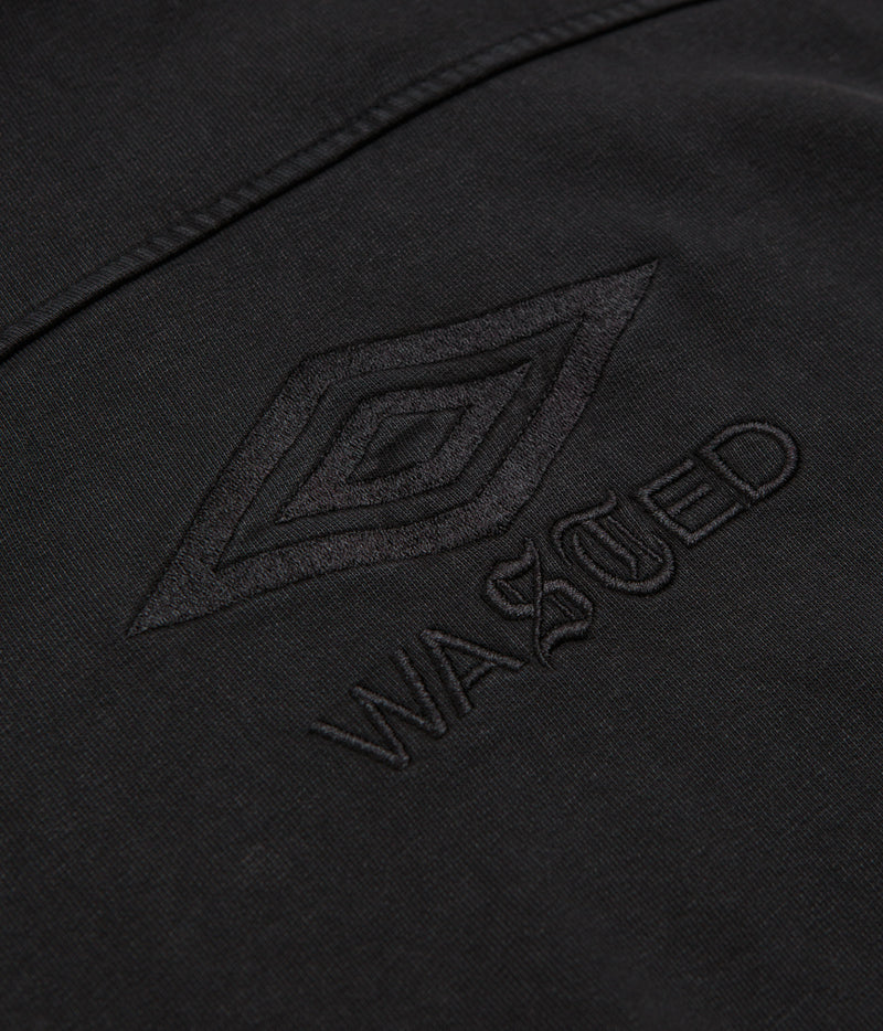 Wasted Paris x Umbro Boxy Hoodie in Faded Black