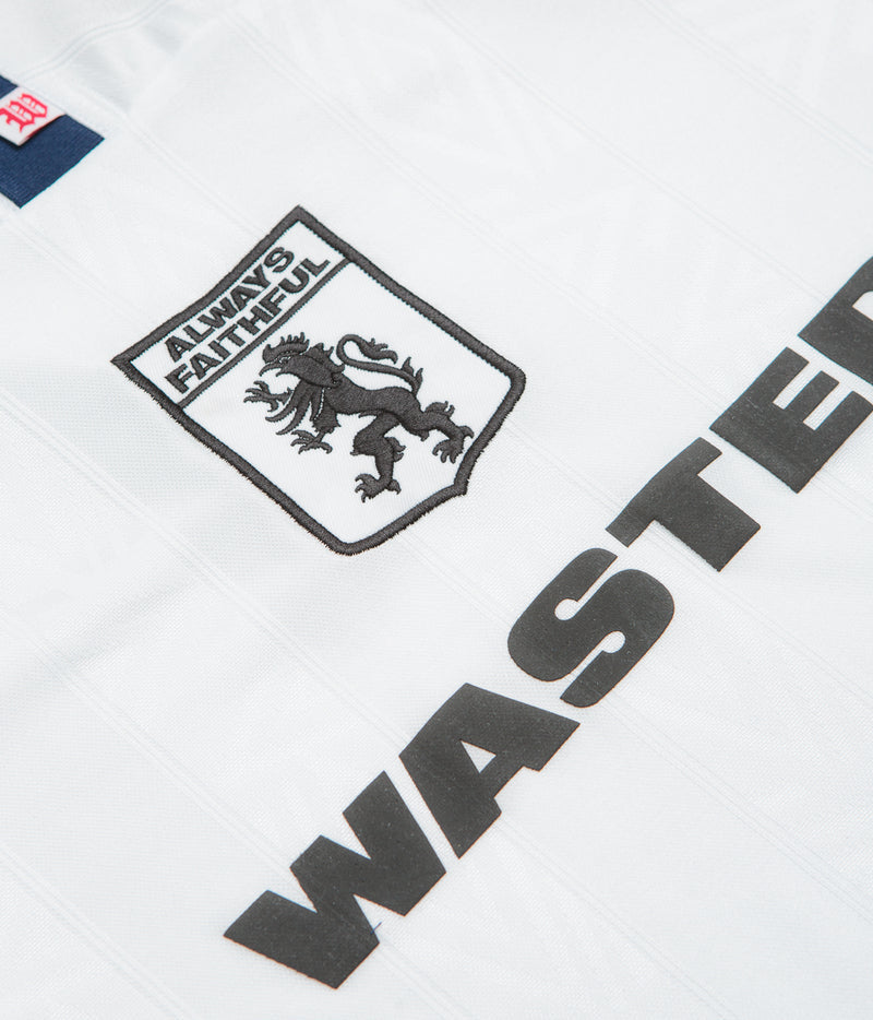 Wasted Paris x Umbro Football Jersey in White and Blue