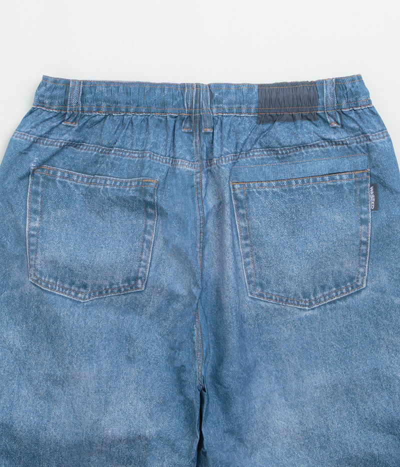 Wasted Paris x Umbro Trompe L'Oeil Overpants in Washed Blue