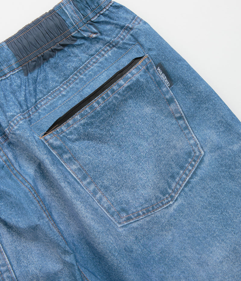 Wasted Paris x Umbro Trompe L'Oeil Overpants in Washed Blue
