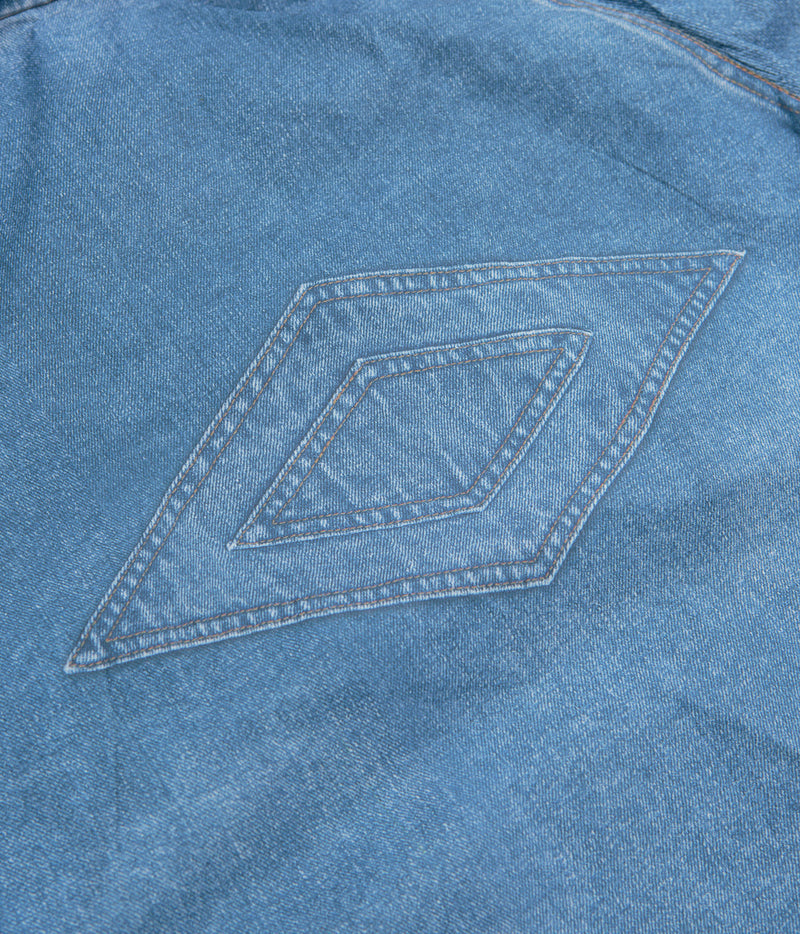 Wasted Paris x Umbro Trompe L'Oeil Windbreaker Jacket in Washed Blue