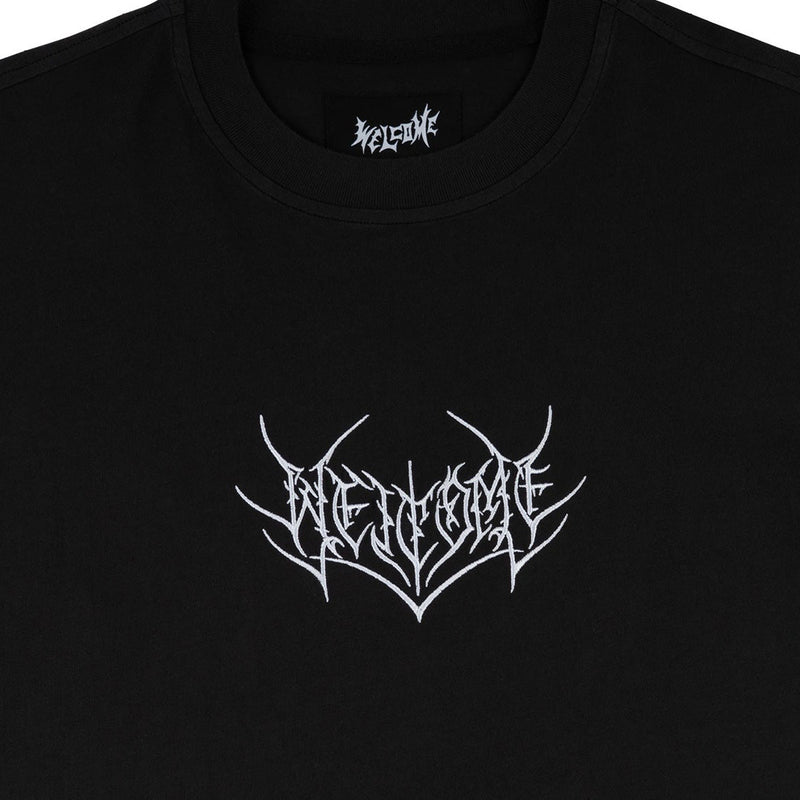 Welcome Splinter Knit T-Shirt - Black