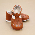 Angel Baby Girls Willa Vintage Inspired Caged Leather Sandal