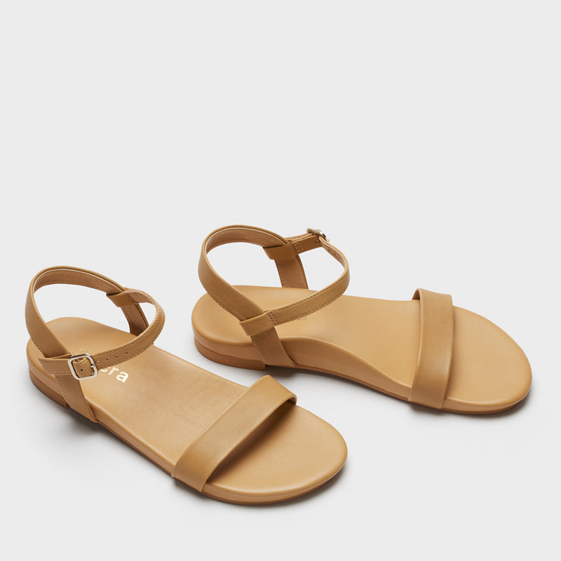Sécra Willow tan leather sandals